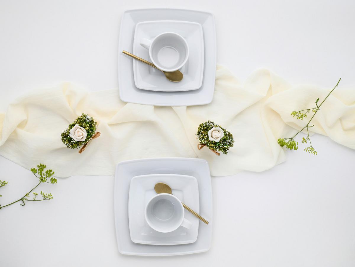 Kaffeeservice Victoria Porzellan 6 Personen - Weiß, Basics, Keramik - Creatable