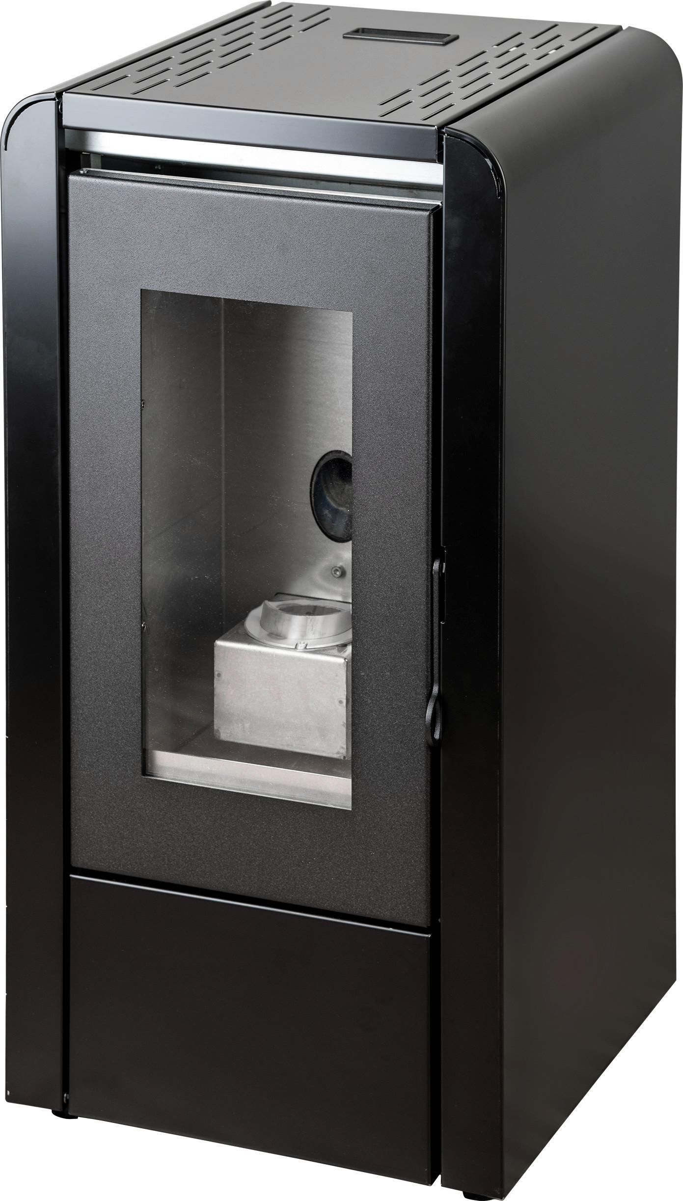 Pelletofen Baby Schwarz Metall 5kW, WI-FI-FÄHIG