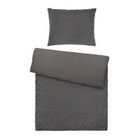 Povlečení Rabbit Brushed,70/90 140/200cm - šedá, plast (140/200cm) - Modern Living