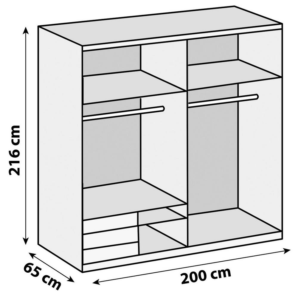 Produktové foto Skřiň s posouvacími dveřmi LEVEL 200