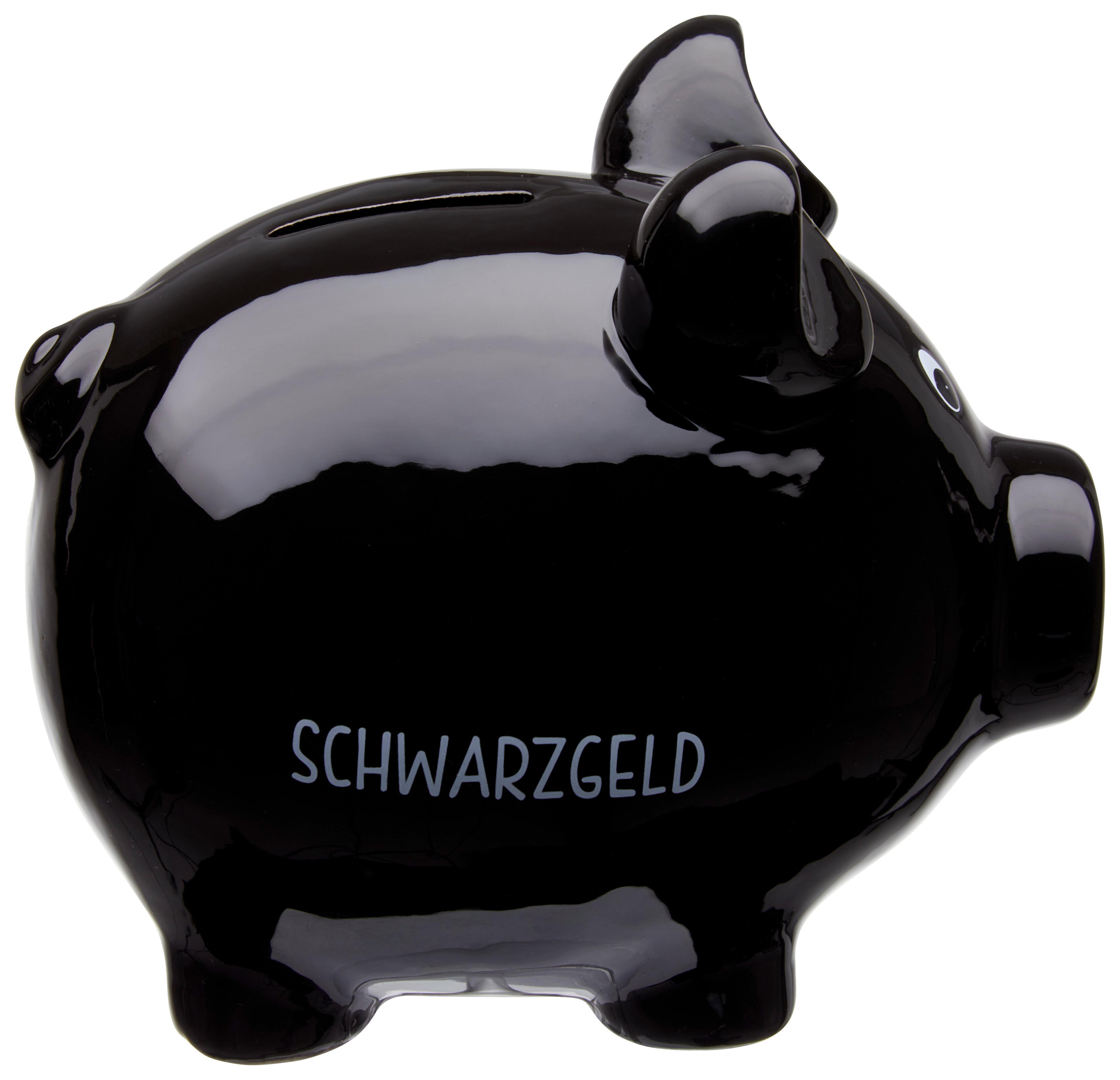 Dekoschwein Wilbur - Schwarz, MODERN, Keramik (13/15/12cm) - Luca Bessoni