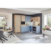 Eckküche Sidney/singapur - Sandfarben/Blau, Basics, Holzwerkstoff (288/185cm) - Vertico