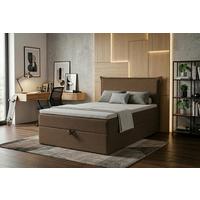 Boxbett Jolly 2 120x200 Braun - Schwarz/Braun, MODERN, Holzwerkstoff/Textil (120/200cm) - MID.YOU