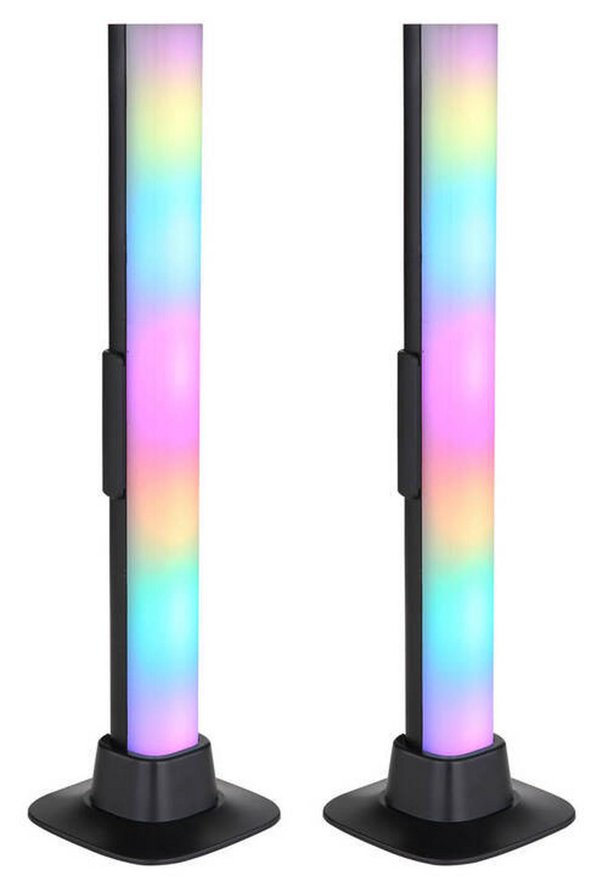 LED-Tischleuchte 25895sh - Opal/Schwarz, Design, Kunststoff (3/3/32,5cm) - Globo