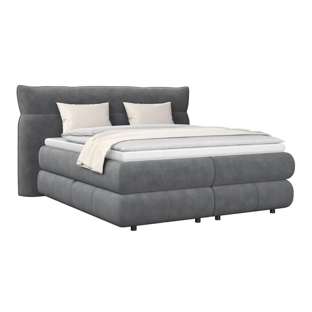 Boxspringbett Carmelo Anthrazit 160x200 cm H4
