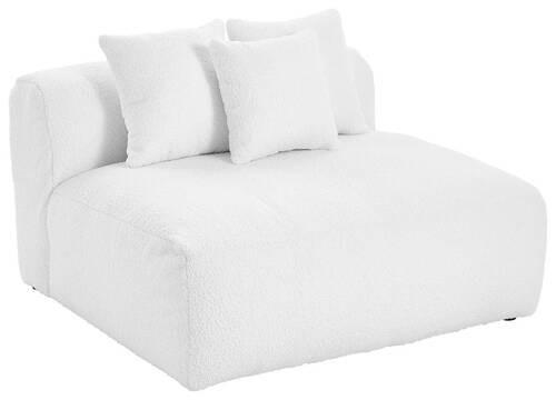 Modul Sofa Bloom B: 85 Cm Weiß - Weiß, Trend, Textil (85/70/122cm) - Livetastic