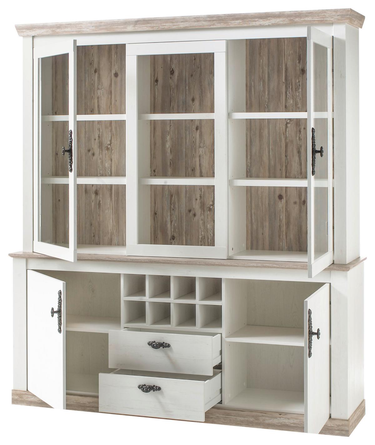 Buffet Florenz Hellbraun/Pinienfarben B:184cm - Hellbraun/Pinienfarben, Design, Holzwerkstoff (184/205/44cm) - MID.YOU