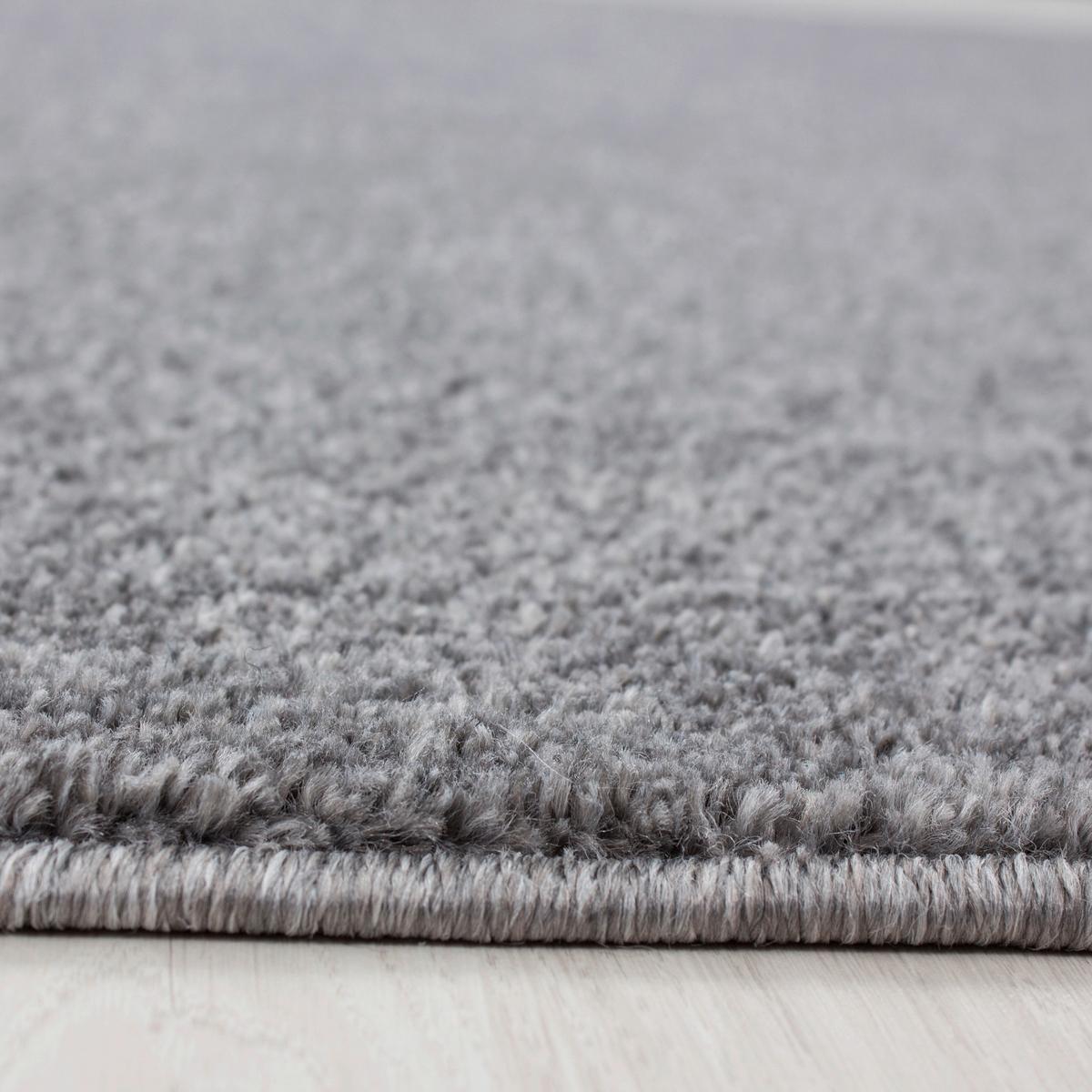 Hochflor Teppich Hellgrau Ata 280x370 cm - Hellgrau, Design, Textil (280/370cm) - Novel