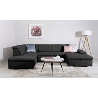 Wohnlandschaft Ramzes Schwarz U: 173x328x215 Cm - Schwarz/Grau, Design, Textil (173/328/215cm) - MID.YOU