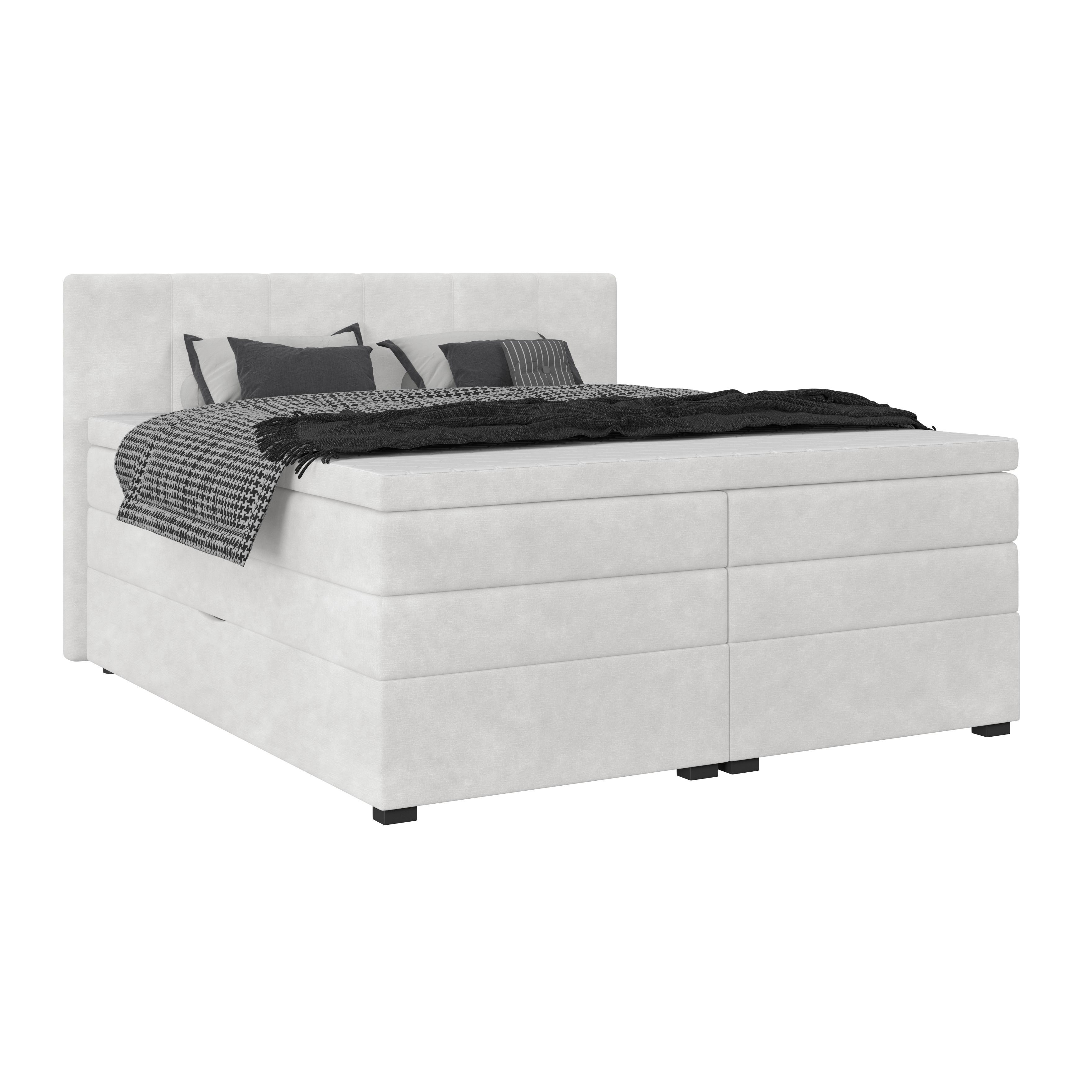 Boxspringbett mit Topper & Bettkasten 180x200 Lauro