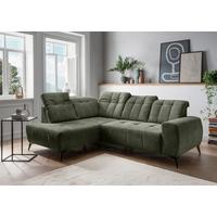 Ecksofa Sano, Grün S: 200x261 cm - Schwarz/Grün, MODERN, Textil (200/261cm) - Livetastic