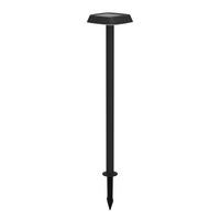 Solarleuchte 901072 Dreoli - Schwarz, KONVENTIONELL, Kunststoff (17,5/103,5cm) - Eglo