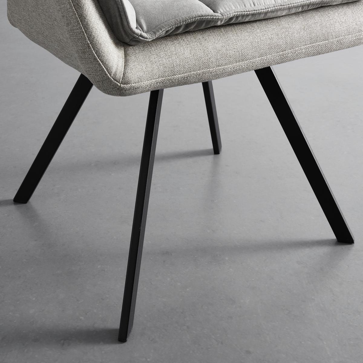 Židle s podroučkami BILLY béžová - otočná - černá/béžová, Moderní, kov/dřevo (62/85/62cm) - P & B