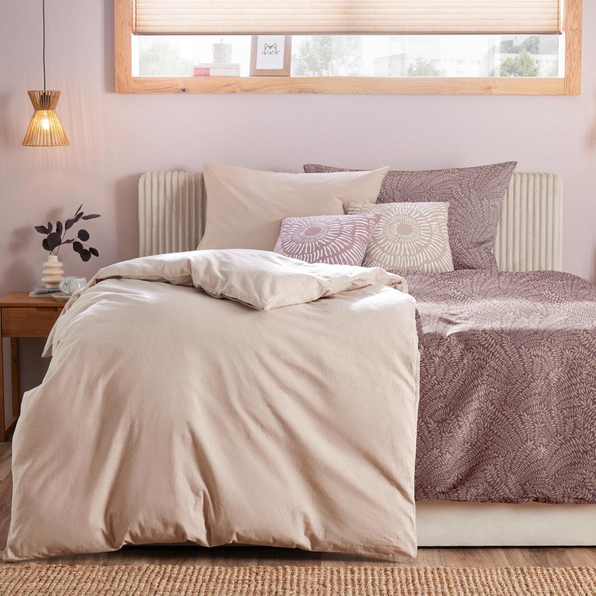 POVLEČENÍ Ilvy, 140/200cm, béžová - béžová, Moderní, textil (140/200cm) - Modern Living
