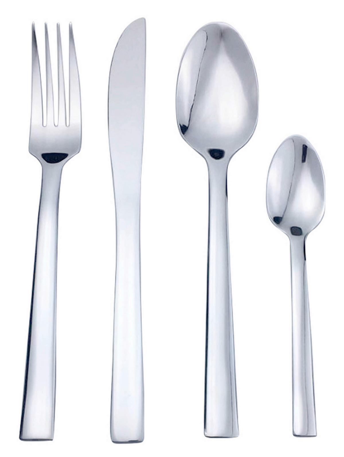 Príborová súprava Uschi, 16-dielna - farba ušľachtilej ocele, kov - Based