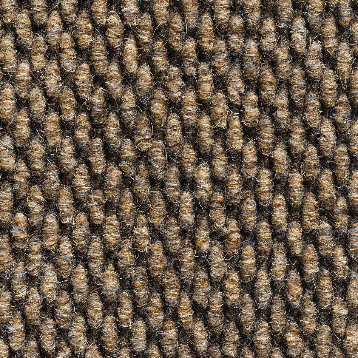 Teppichfliese Beige Calypso 50x50 cm Florhöhe 4,2 mm - Hellbraun, Basics, Textil (50/50cm)