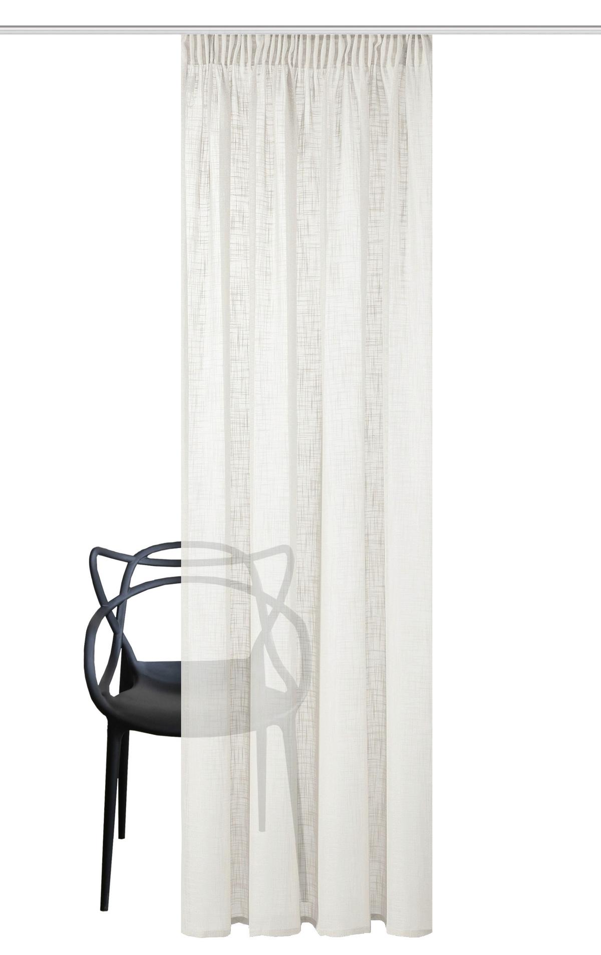 Fertigvorhang Softy - Ecru, Basics, Textil (140/245cm)