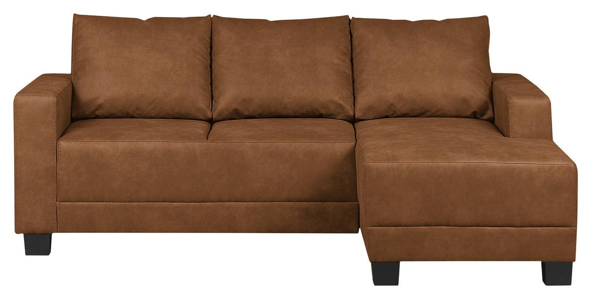 Ecksofa Grenwood Cognac S: 200x144 Cm - Cognac/Braun, Design, Textil (200/144cm) - MID.YOU
