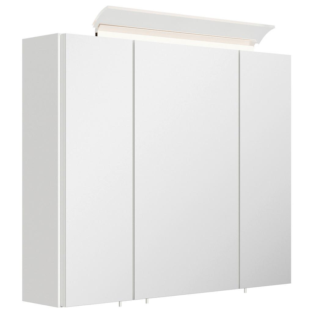SPIEGELSCHRANK Weiß Hochglanz B: 75 cm