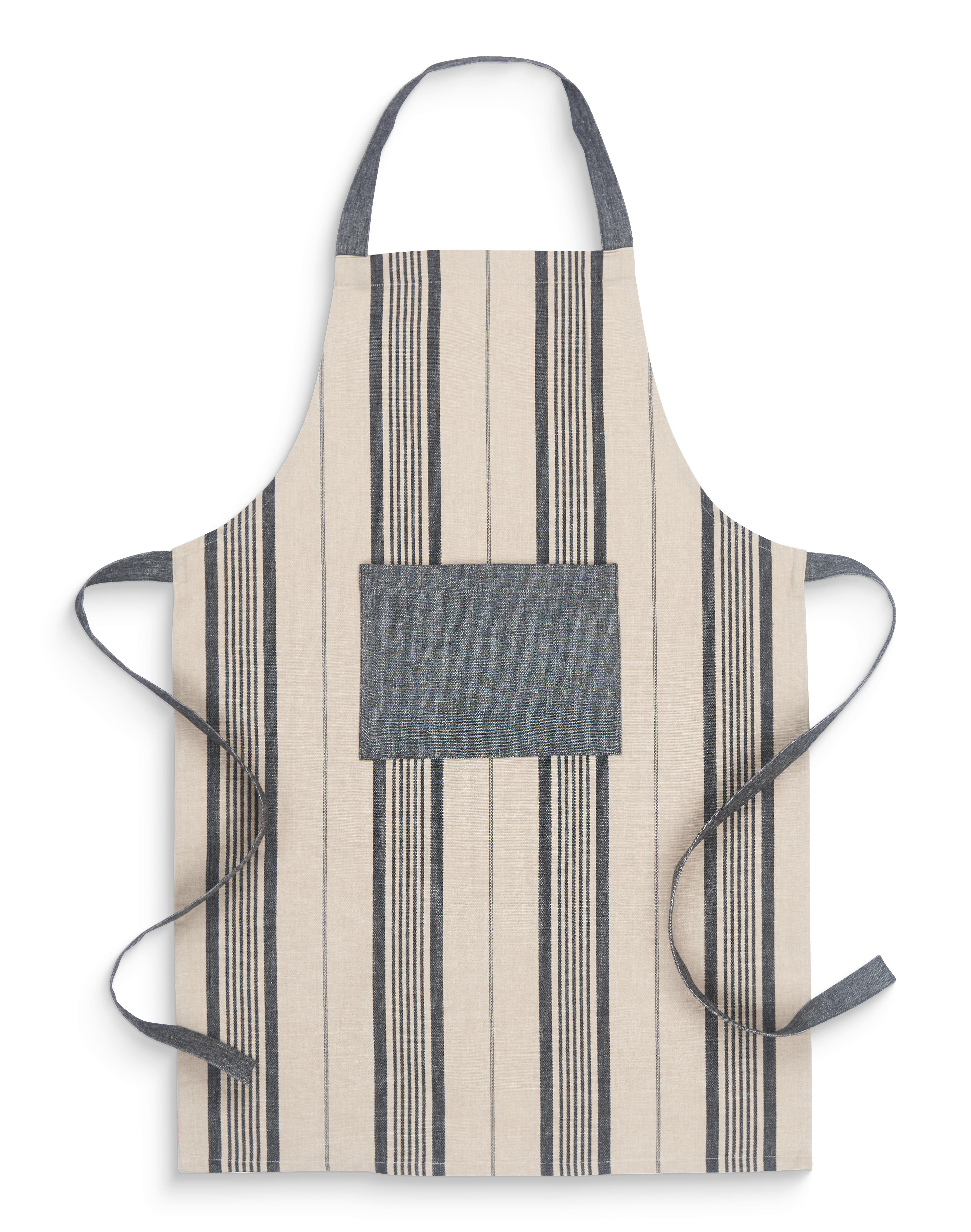 Zástěra HENRY, rozměr 60/90cm - černá/béžová, Moderní, textil (60/90cm) - Modern Living