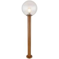 Außenleuchte Ossy 15 Watt Glas - Klar/Naturfarben, Basics, Glas/Metall (25/100cm) - Globo