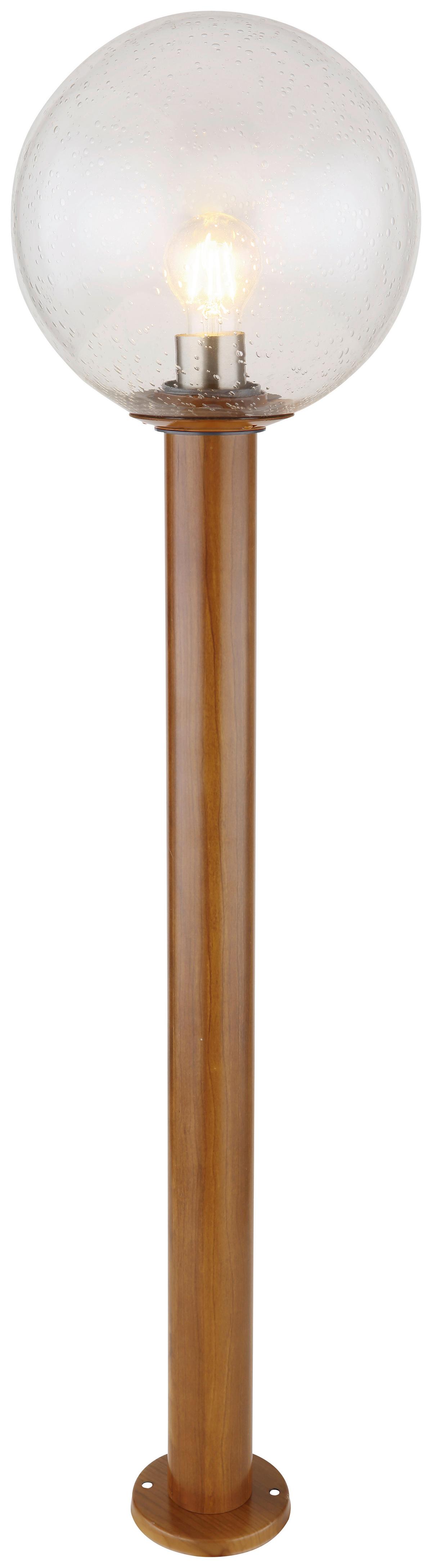 Außenleuchte Ossy 15 Watt Glas - Klar/Naturfarben, Basics, Glas/Metall (25/100cm) - Globo