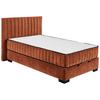 Boxbett Nagol C - Cognac/Schwarz, MODERN, Holzwerkstoff/Textil (120/200cm) - MID.YOU