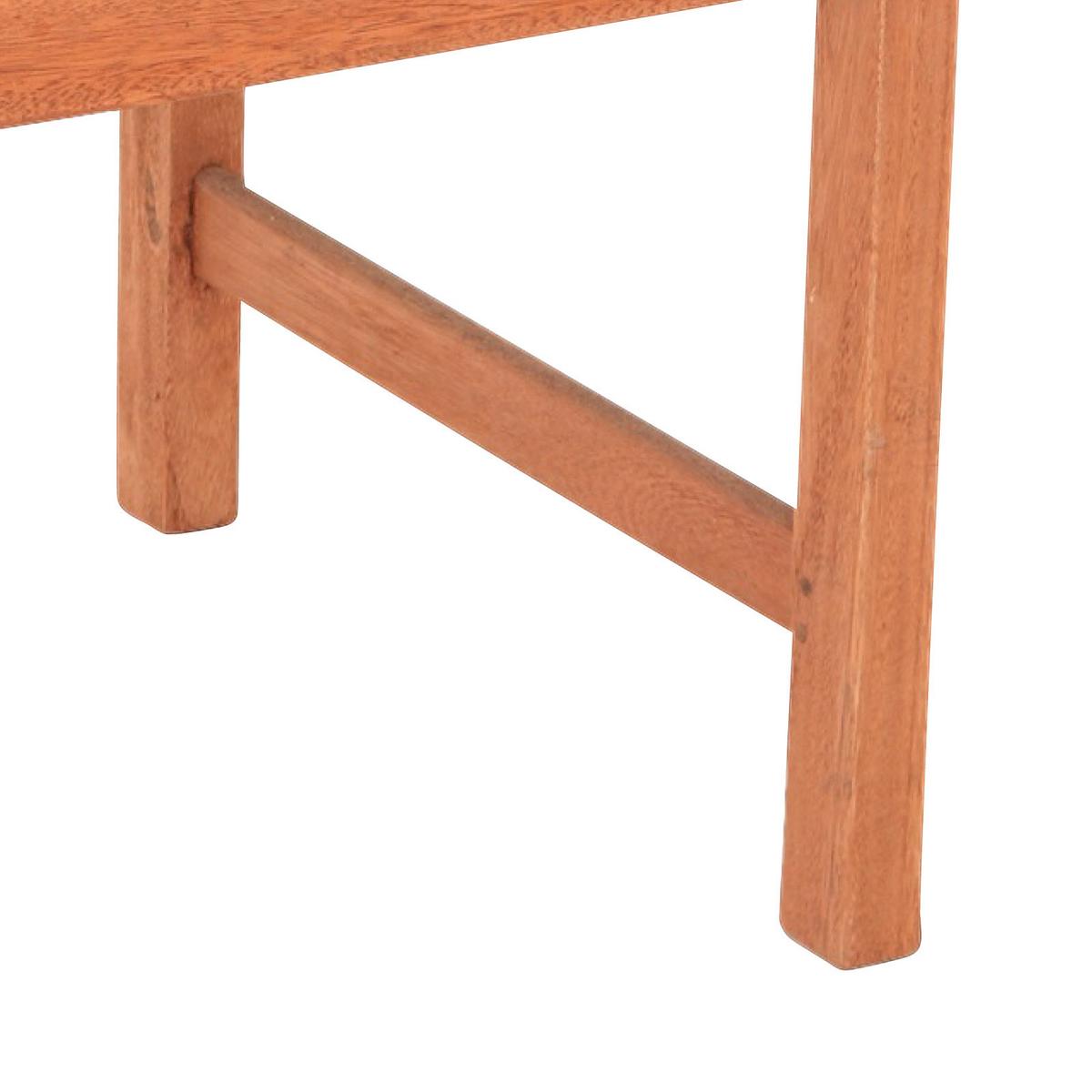 Gartenbank Echtholz 2-sitzer Santos Mit Rückenlehne - Naturfarben, Basics, Holz (107/89/58cm) - Gardenson