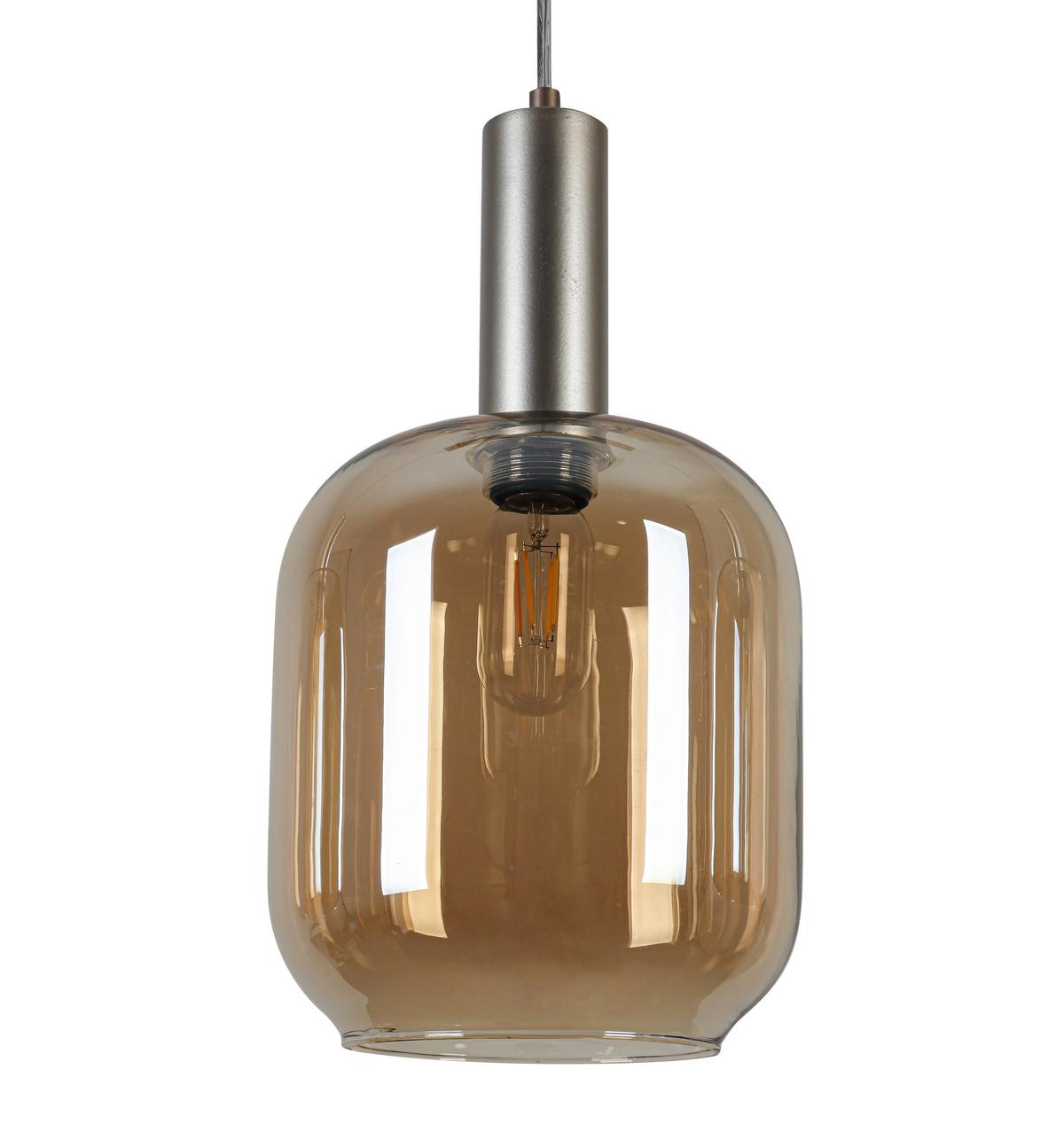 ZÁVĚSNÉ SVÍTIDLO SIOP - jantarové barvy/průhledné, Moderní, kov/plast (80/20/120cm)