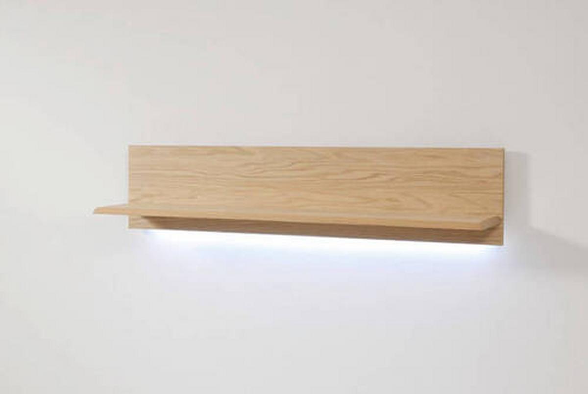 Wandboard Sena B: 110 cm Eichefarben - Eichefarben, Design, Holzwerkstoff (110/25/25cm) - Livetastic