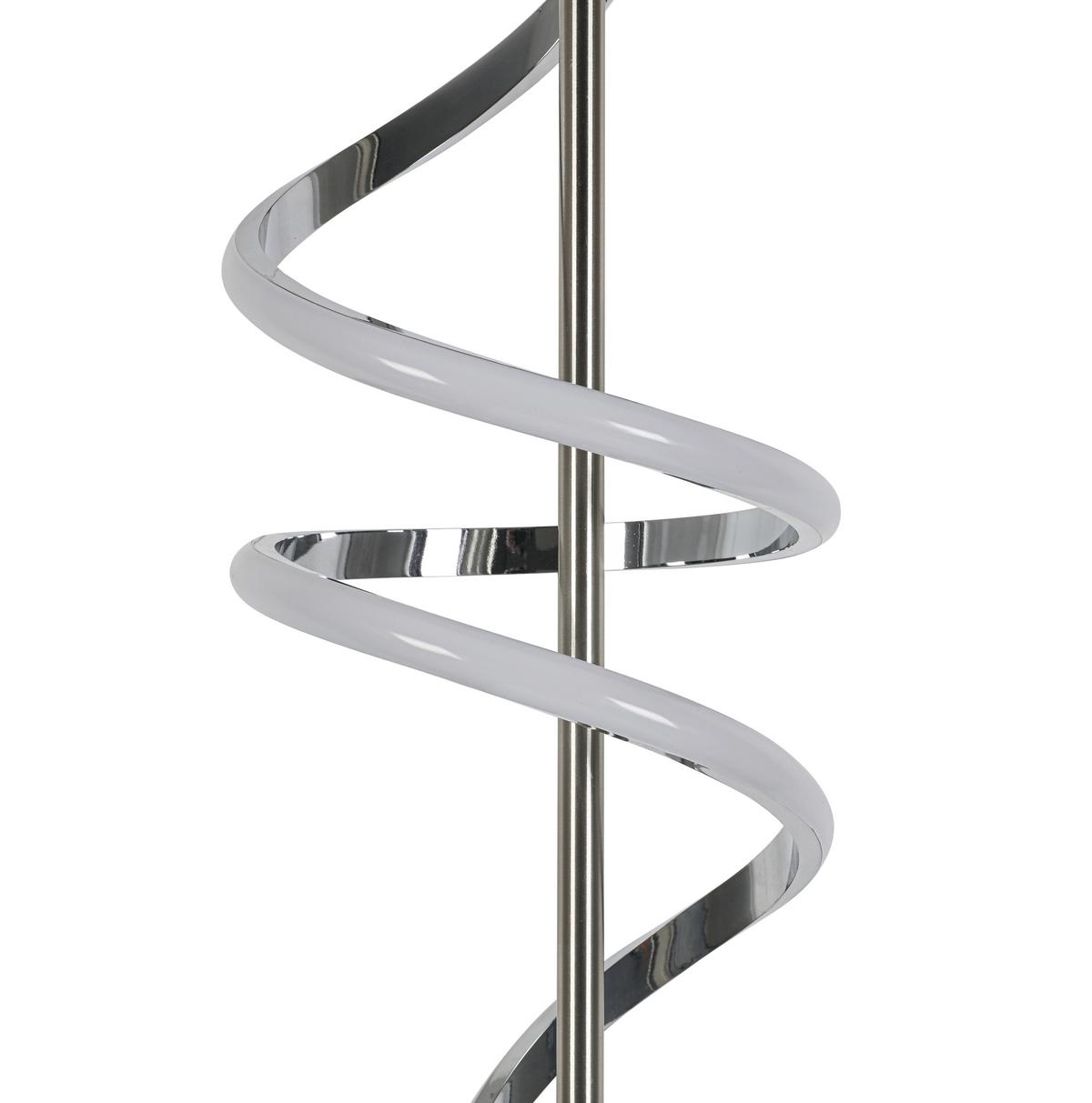 STOJACÍ LED SVÍTIDLO LINA - barvy chromu/barvy niklu, Moderní, kov/plast (23/23/151cm) - Mömax