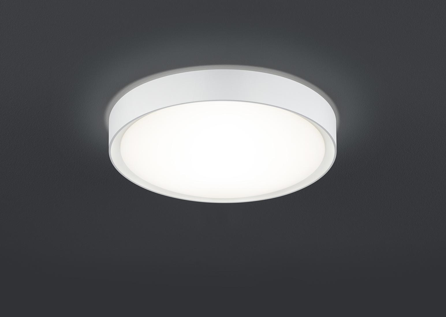 Badezimmer-Deckenleuchte 659011801 Clarimo - Weiß, KONVENTIONELL, Kunststoff/Metall (33,0/9,0cm) - Trio Leuchten