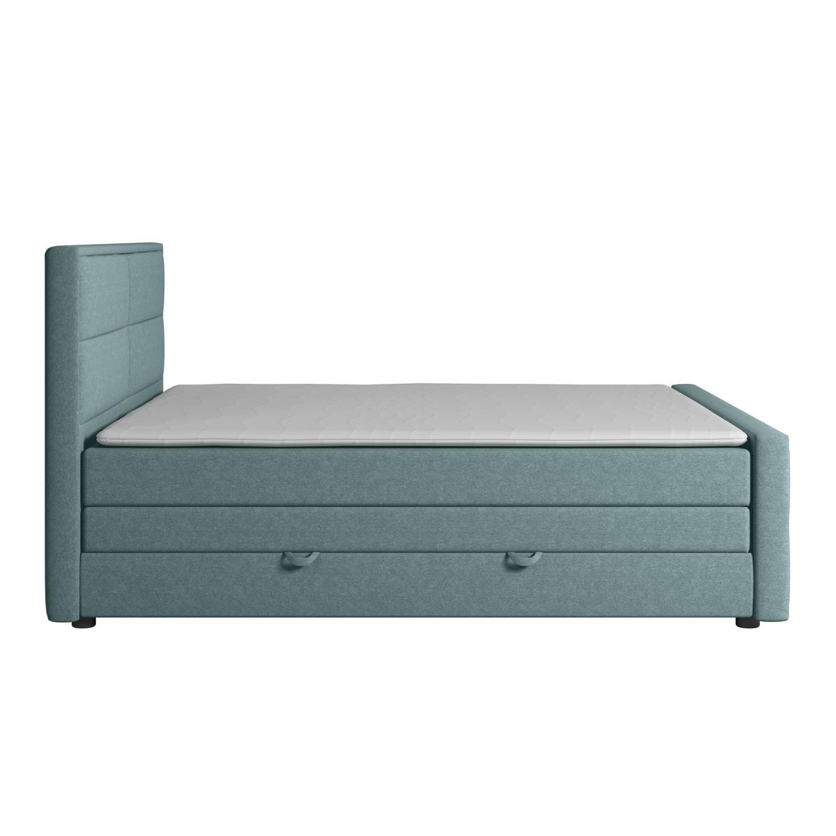 Boxspringbett Palermo 180x200 cm Blau - Blau, MODERN, Holz/Kunststoff (180/200cm) - MID.YOU