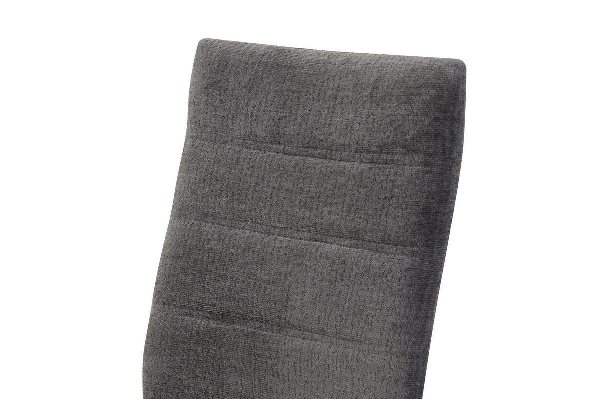 Schwingstuhl-Set Leni Anthrazit B: 43 cm - Anthrazit/Schwarz, MODERN, Textil/Metall (43/98/59cm) - MID.YOU