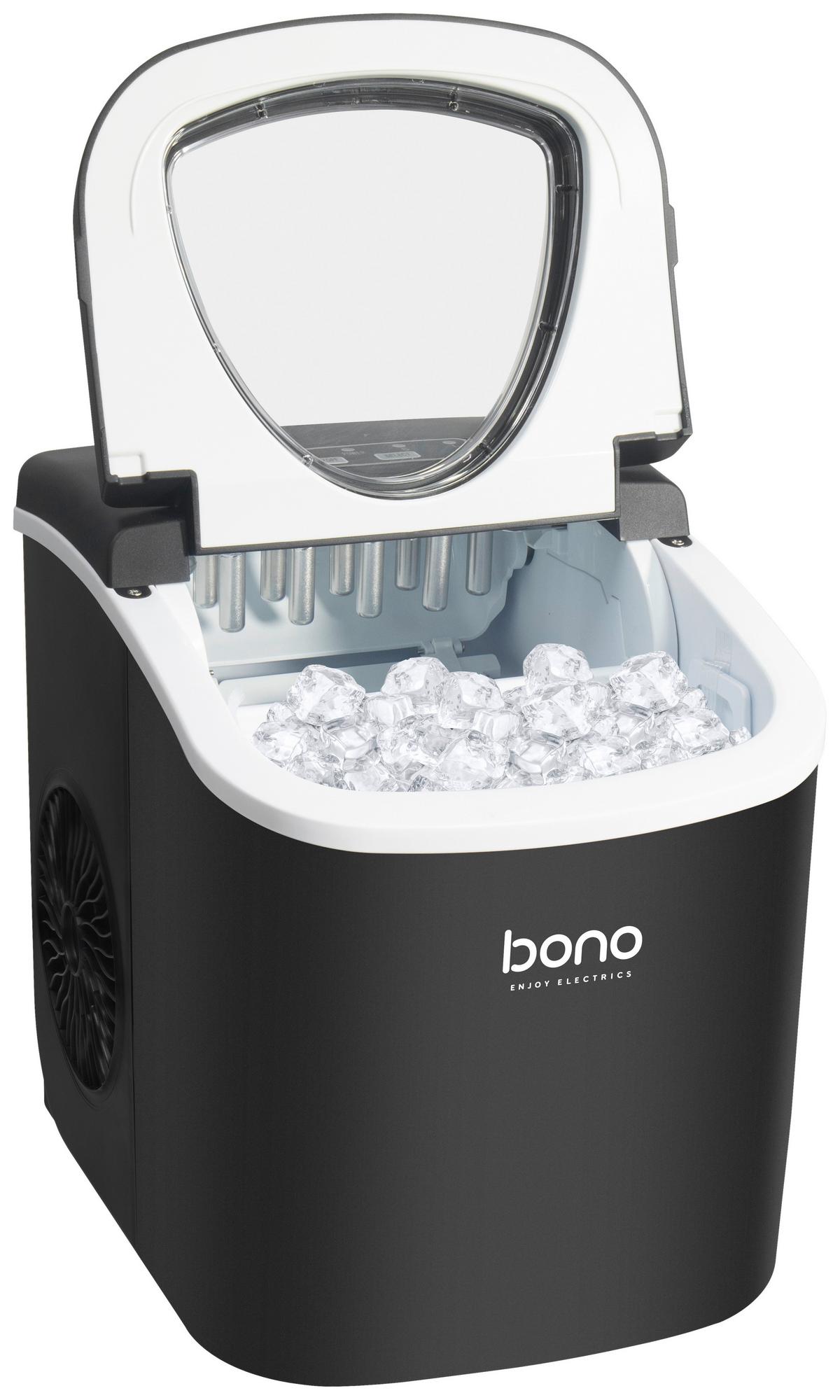 Eiswürfelmaschine Alice - Schwarz, MODERN, Kunststoff (22,2/29,4/29cm) - Bono
