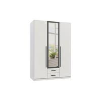 SKRIŇA S OTOČNÝMI DVERAMI MARBURG, šírka 135 cm - sivá/biela, Konventionell, kompozitné drevo/sklo (135/199/58cm) - Mömax