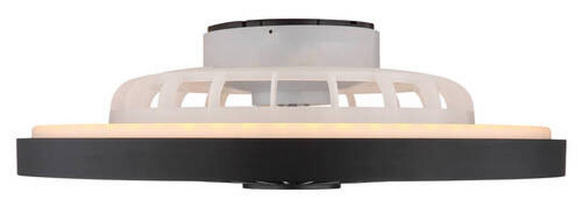 Mennyezeti Ventilátor 03653 - fekete/áttetsző, Konventionell, műanyag/fém (54/15,9cm) - Globo