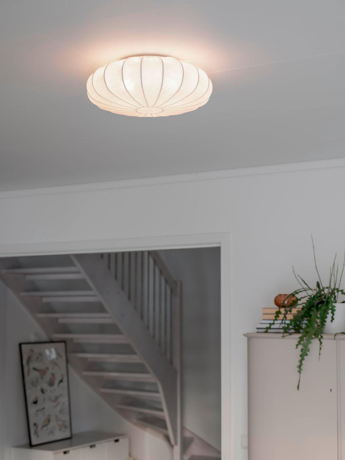 Deckenleuchte Plafond Creme D: 42 cm - Creme, Trend, Textil (42/18cm)