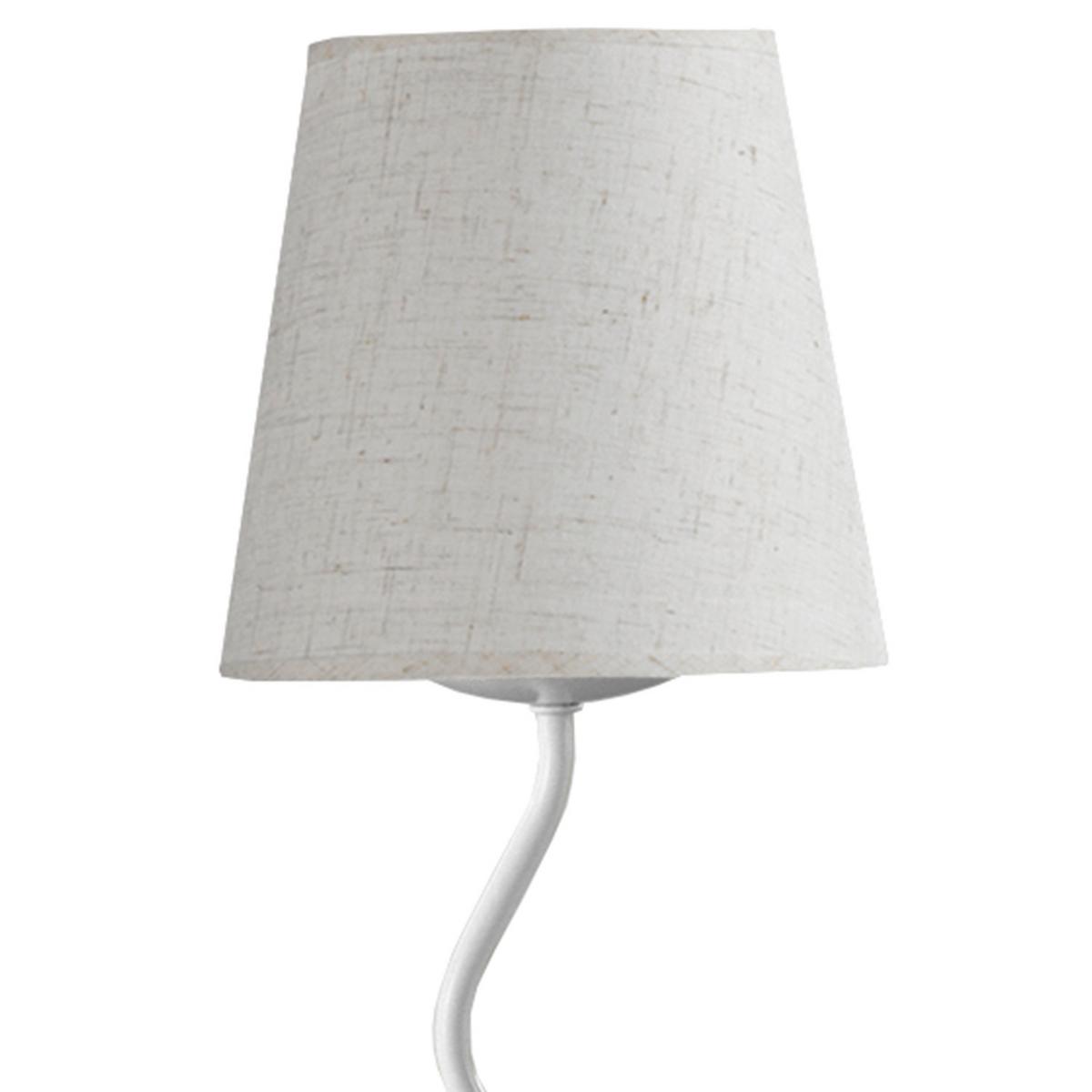 Nachttischleuchte 4821/lb - Weiß, KONVENTIONELL, Metall (16/37cm)