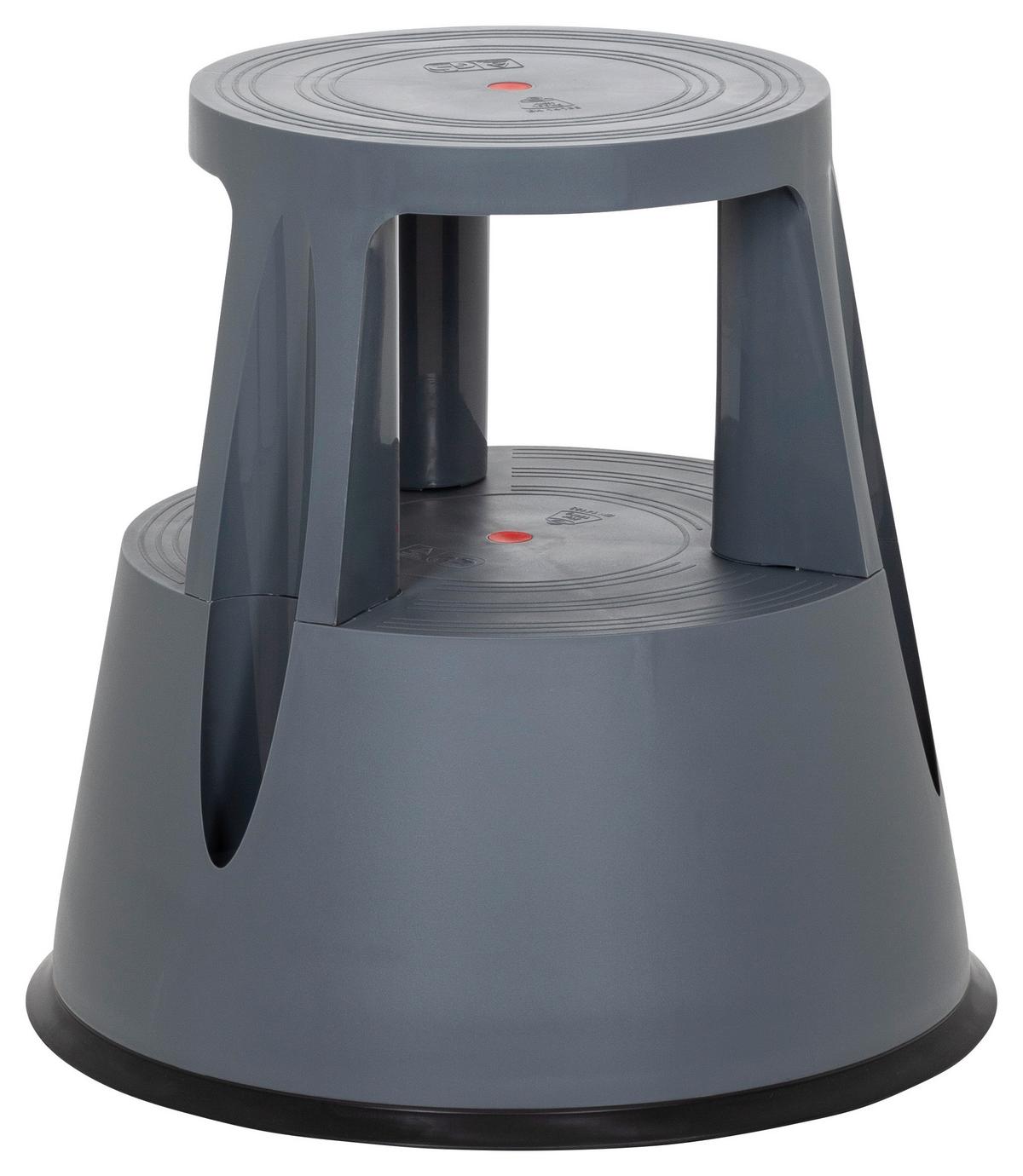 Tritthocker Tio-M I Dunkelgrau - Dunkelgrau, MODERN, Kunststoff (48/43/48cm) - MID.YOU