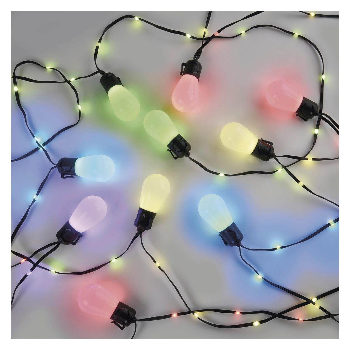 Led Fényfüzér Gosmart Kb. 15m - fekete, Basics, műanyag (1500cm)