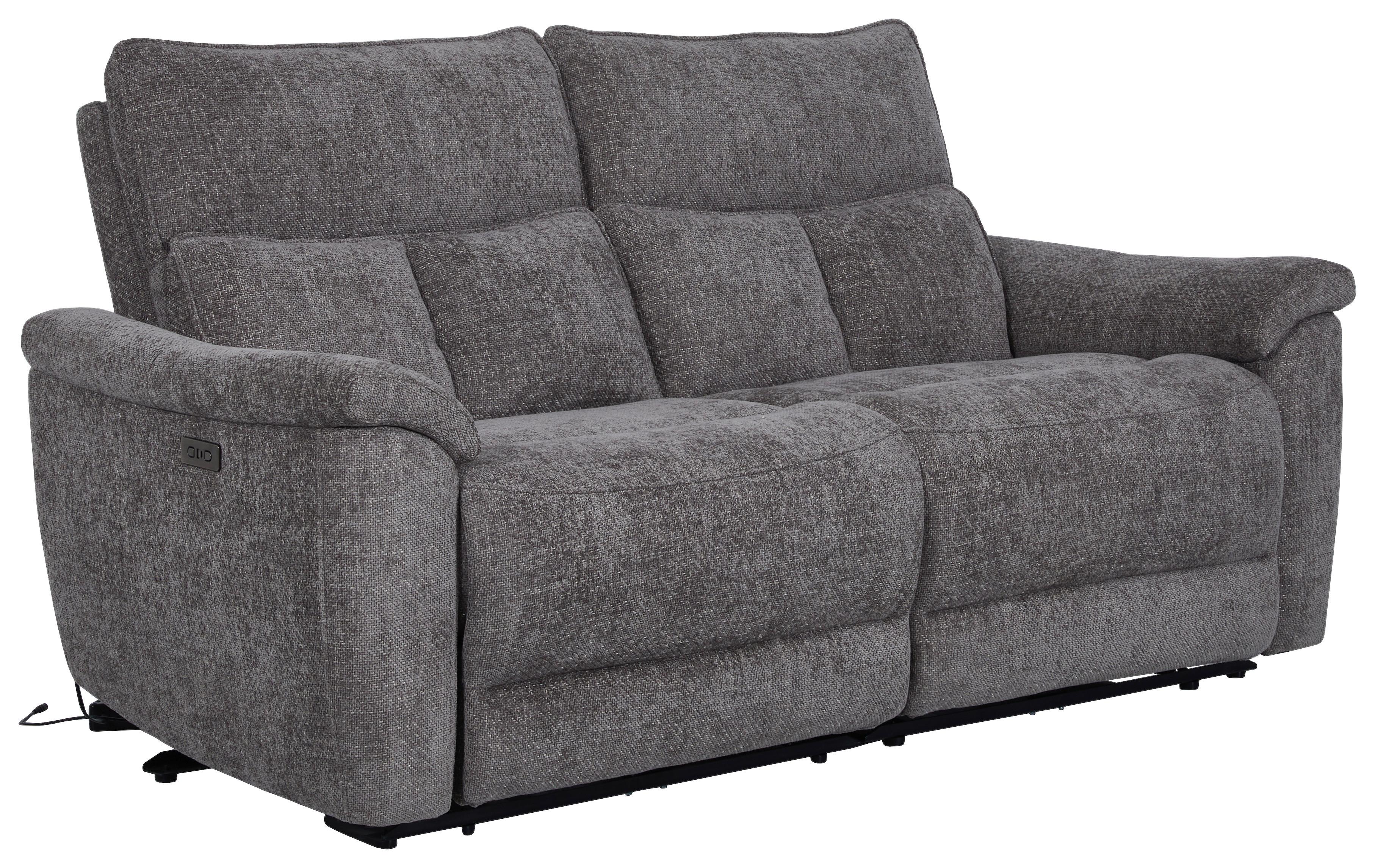 3-Sitzer-Sofa mit Relaxfunktion Tokio Grau - Grau, MODERN, Holz/Textil (200/96,5/102cm)