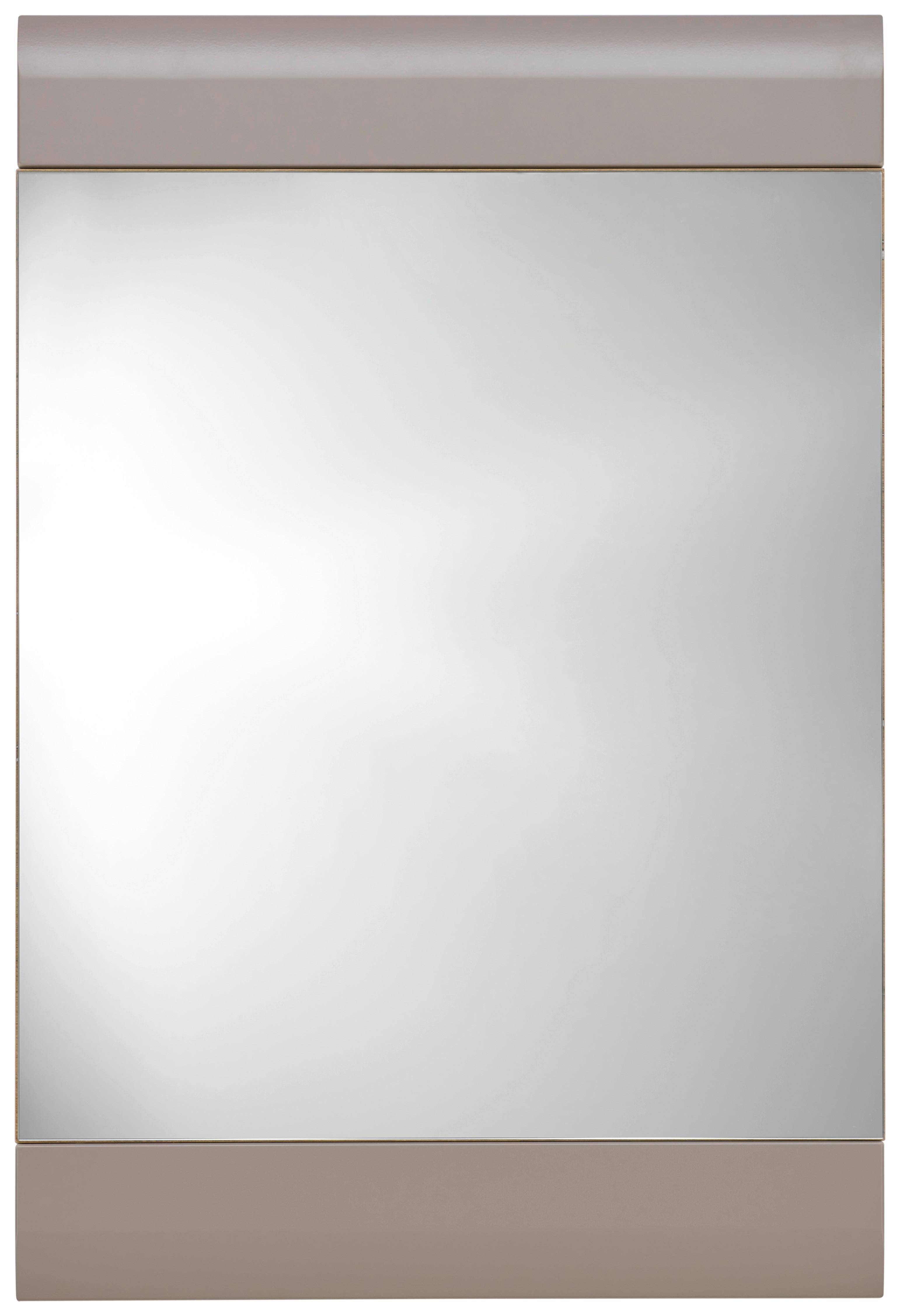 Garderobenspiegel Auris BxH: 60x90 cm teilverrahmt Grau - Grau, MODERN (60/90/2cm) - Luca Bessoni