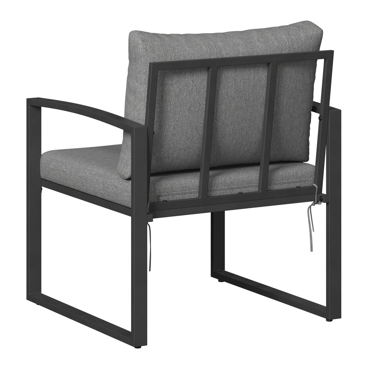 Loungegarnitur Salvador - Dunkelgrau/Grau, MODERN, Holzwerkstoff/Textil (165/72/68cm) - Beldano