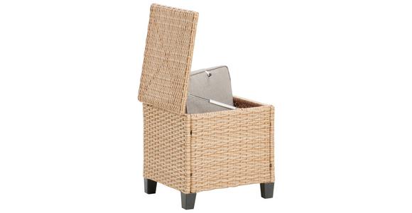 Loungegarnitur 6-Tlg. Porto- Multi, Polyrattan mit Kissen - Hellbraun/Grau, MODERN, Kunststoff/Textil (190/237cm) - Beldano