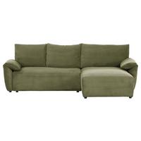 Ecksofa Cuty Dunkelgrün S: 266x180 Cm - Dunkelgrün/Schwarz, KONVENTIONELL, Textil (266/180cm) - MID.YOU