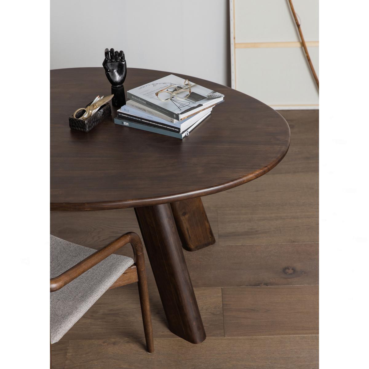 ESSTISCH Roundly Walnussfarben L: 160cm - Walnussfarben, MODERN, Holz (160/110/76cm) - Livetastic