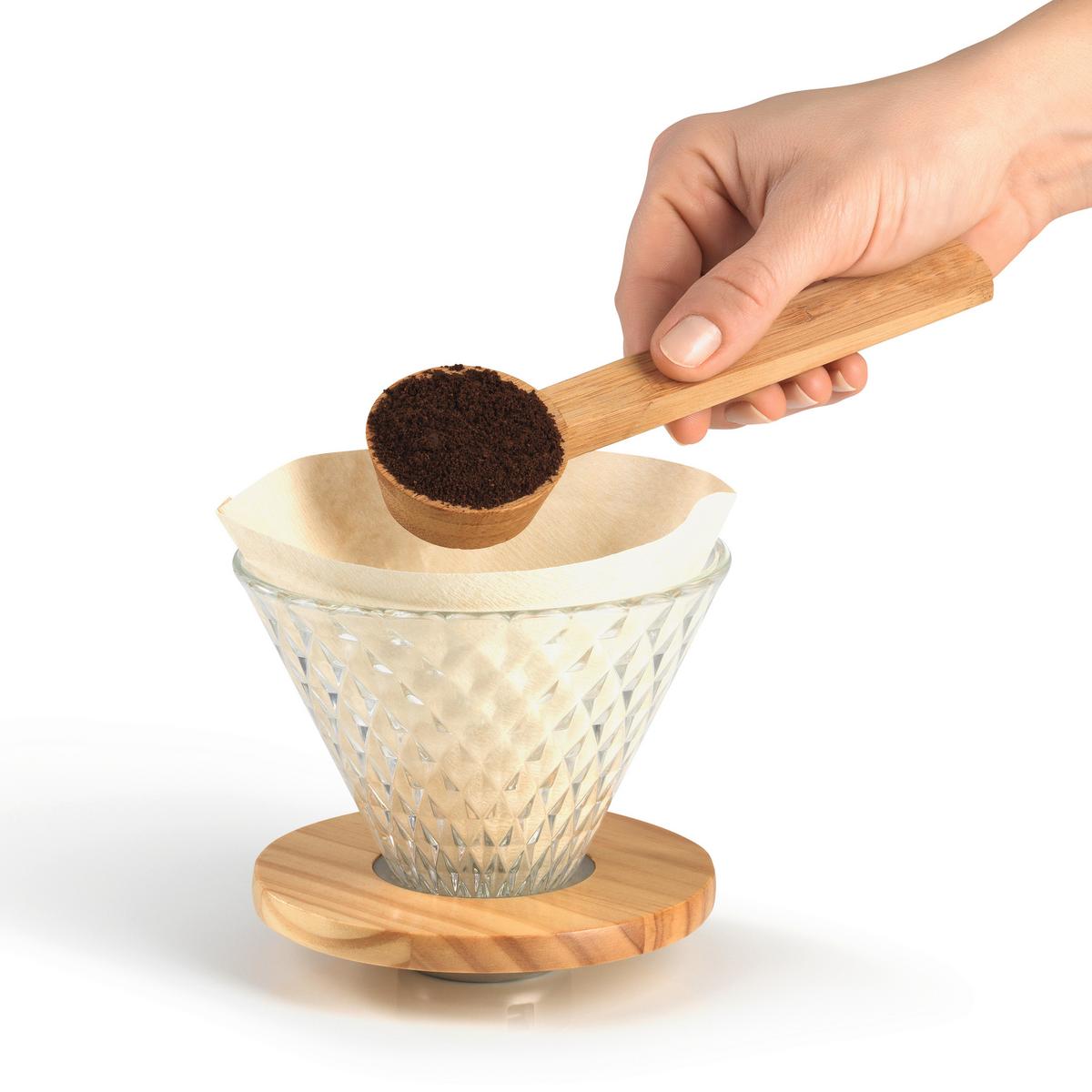 French Press Pour Over Set inkl. Kaffeefilter, Glaskanne - Schwarz, Basics, Glas (14/26,5/19cm) - Beem