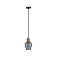 Hängeleuchte Neordic Elia 1-Flammig, dimmbar - Schwarz, KONVENTIONELL, Glas/Metall (18cm) - Paulmann