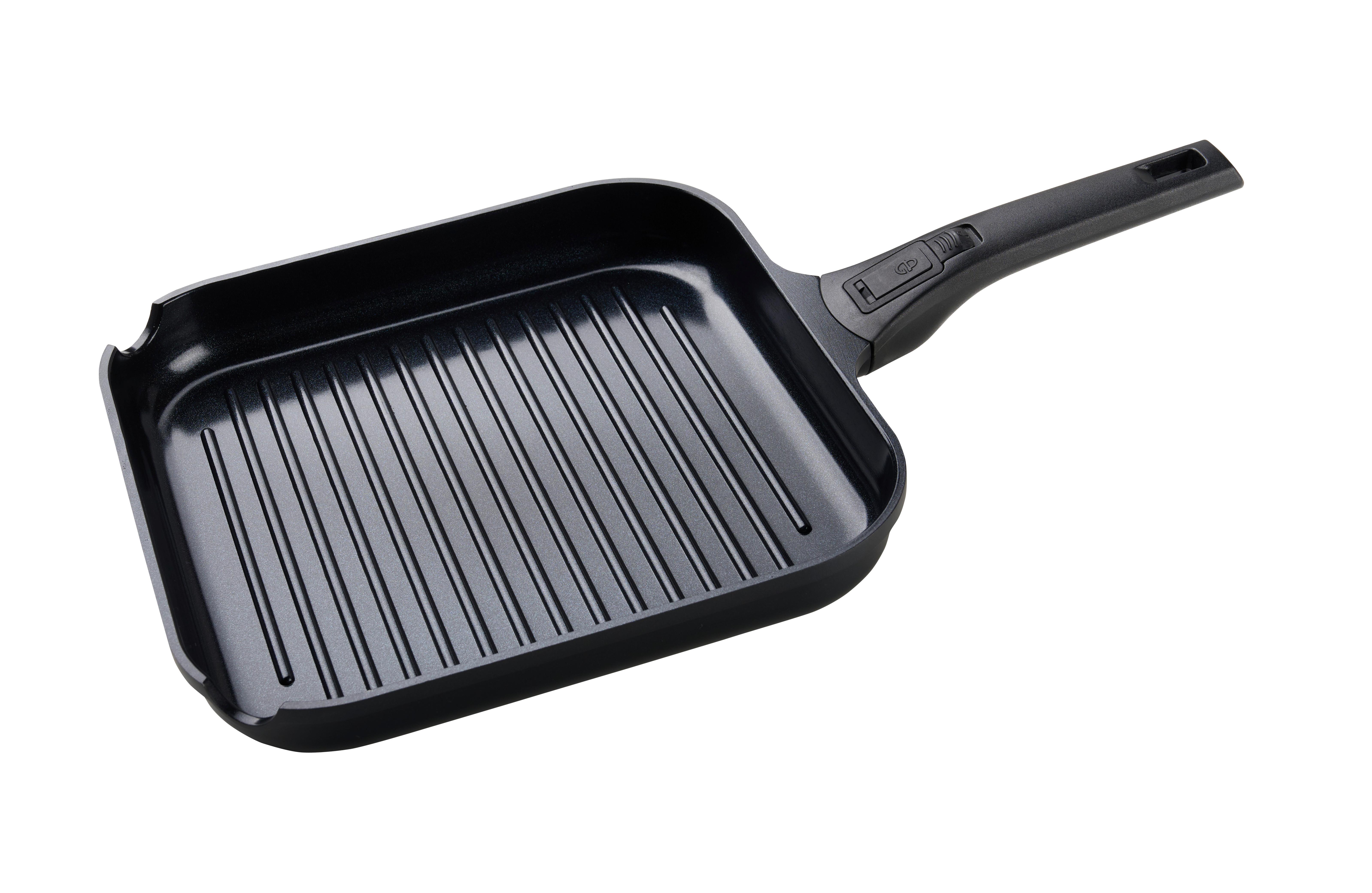Grilovacia panvica RICO - čierna, Konventionell, kov/plast (28/4,3cm) - Mömax